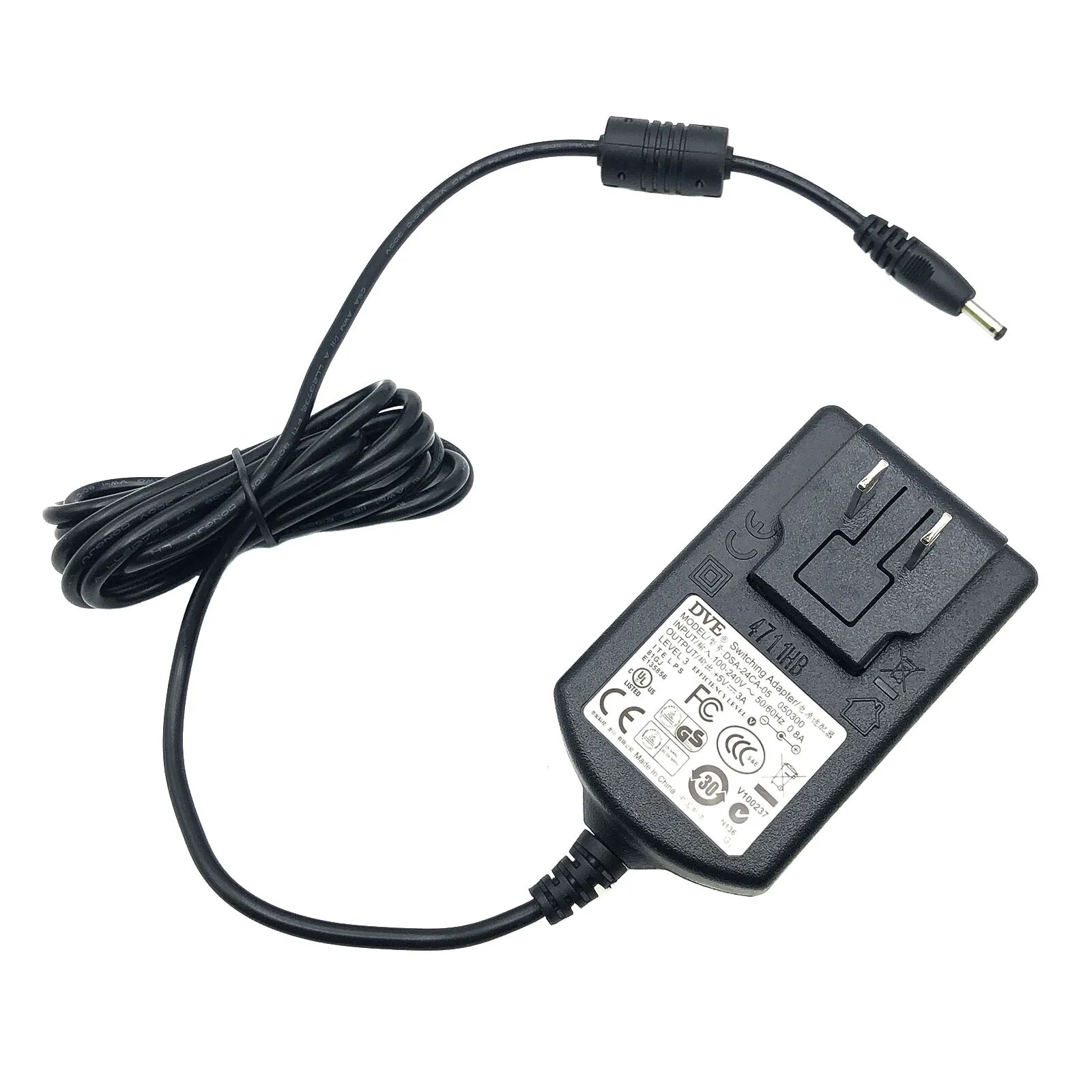 *Brand NEW*Genuine DVE +5V 3A 15W AC DC Wall Switching Adapter Model DSA-24CA-05 050300 Power Supply